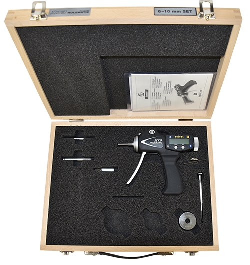 Set of pistol bore gauges SXT3H BT Ø 2-6mm, IP67, including unit, heads and rings